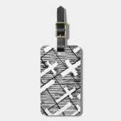 Kreuze kopieren ursprünglichen Kunst Goth Gepäckanhänger (Vorderseite vertikal)