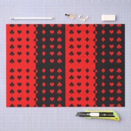 Kreuze, Pik, Herzen, Karo - cool Seidenpapier