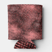 Kreuze und Flecken aus Pfirsich oder Lachs Dosenkühler (Rückseite)