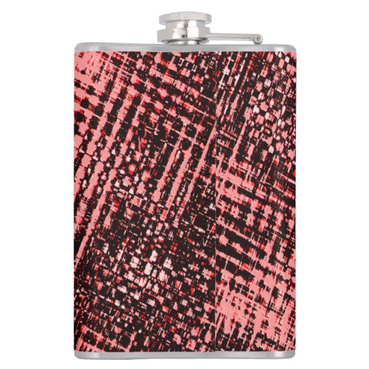 Kreuze und Flecken aus Pfirsich oder Lachs Flachmann (Rückseite)