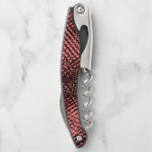 Kreuze und Flecken aus Pfirsich oder Lachs Kellnermesser (Rückseite)