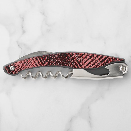 Kreuze und Flecken aus Pfirsich oder Lachs Kellnermesser (Rückseite)