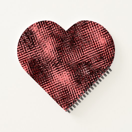 Kreuze und Flecken aus Pfirsich oder Lachs Notizblock (Rückseite)