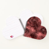 Kreuze und Flecken aus Pfirsich oder Lachs Notizblock (Innenseite)