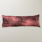 Kreuze und Flecken aus Pfirsich oder Lachs Seitenschläferkissen (Rückseite)