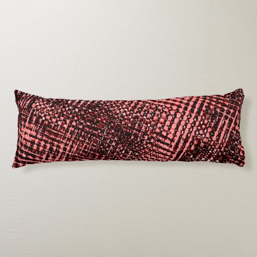 Kreuze und Flecken aus Pfirsich oder Lachs Seitenschläferkissen (Vorderseite)