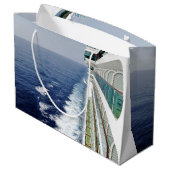 Kreuzen auf Balkon-Reihe Große Geschenktüte (Rückseite Schrägansicht)