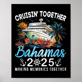 Kreuzen gemeinsam Bahamas 2025 Kreuzfahrt Strand S Poster