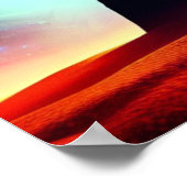 Kreuzen in einem Wüstenraumposter Poster (Ecke)