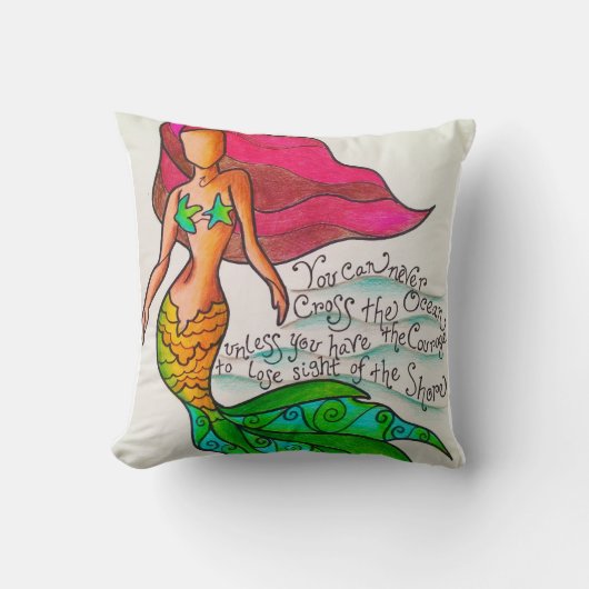 Kreuzen Sie das Ozean-Kissen Kissen (Vorderseite)