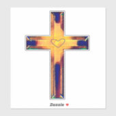 Kreuzen Sie mir den farbigen Kreuzsticker. Aufkleber (Blatt)