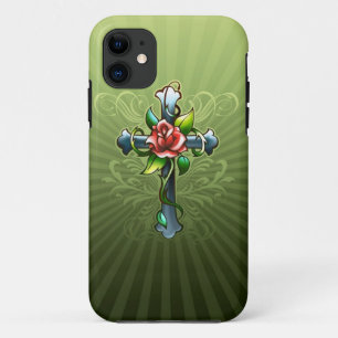 Kreuzen Sie mit einem Thorned Rose iPhone 5 Fall Case-Mate iPhone Hülle