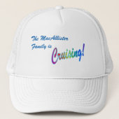 Kreuzende Familie personalisiert Truckerkappe (Vorderseite)