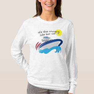 Kreuzende Leben-Damen-lange Hülse T-Shirt