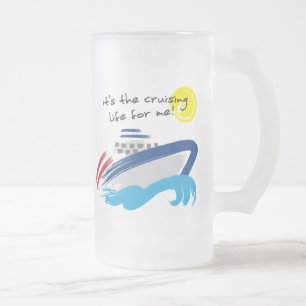 Kreuzende Leben-mattierte GlasTasse Mattglas Bierglas