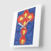 Kreuzende Wand-Uhr Quadratische Wanduhr (Winkel)