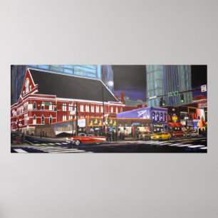 Kreuzendes Nashville-Plakat Poster