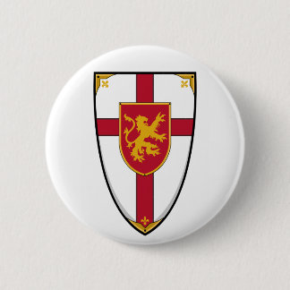Kreuzfahrer adelt Schild-Knopf Button