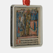 Kreuzfahrer bombardieren Nicaea mit Köpfen im Silbernes Ornament (Rechts)