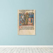 Kreuzfahrer bombardierten Nicaea 1097 mit Köpfen Leinwanddruck (Insitu (Holzboden))