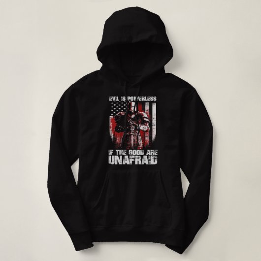 Kreuzfahrer die Guten sind ungebändigt Kampf böser Hoodie (Design vorne)