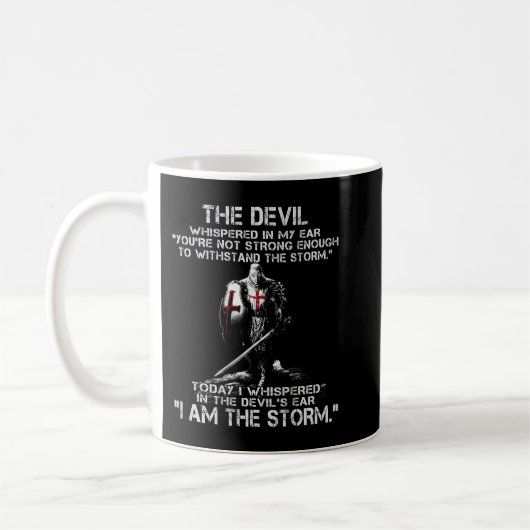 Kreuzfahrer Knight Templar Krieger Gottes Ich bin Kaffeetasse (Links)