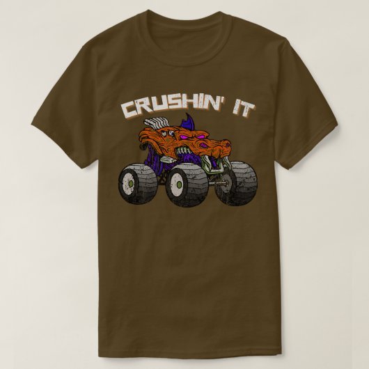 Kreuzfahrer-Monster-LKW Vintag Retro262 T-Shirt (Design vorne)