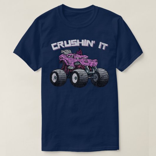 Kreuzfahrer-Monster-LKW Vintag Retro264 T-Shirt (Design vorne)
