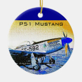 "Kreuzfahrer" P51 Mustang © 2009 S.J. Keramikornament (Vorne)