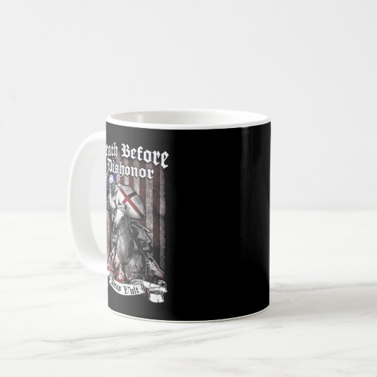 Kreuzfahrer Ritter Templar Krieger Gottes Ich fürc Kaffeetasse (Vorderseite Links)