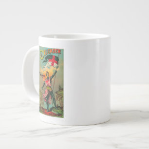 Kreuzfahrer-Tabak LabelPetersburg, VA Jumbo-Tasse