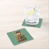 Kreuzfahrer-Tabak LabelPetersburg, VA Rechteckiger Pappuntersetzer (Vor Ort)