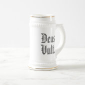 Kreuzfahrer Templar adelt Siegellogo Deus altes Bierglas (VorderseiteRechts)