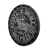 Kreuzfahrer Templar adelt Siegellogo Deus altes Dartscheibe (Vorderseite rechts)