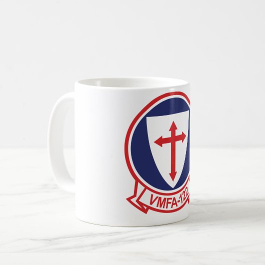 Kreuzfahrer VMFA-122 Kaffeetasse (Vorderseite Links)