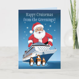 Kreuzfahrer Weihnachts-Weihnachtsfeiertag Dankeskarte