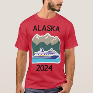 Kreuzfahrt Alaska 2024 mit Bergen TShirt