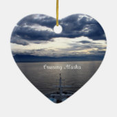 Kreuzfahrt Alaska Keramik Ornament (Hinten)