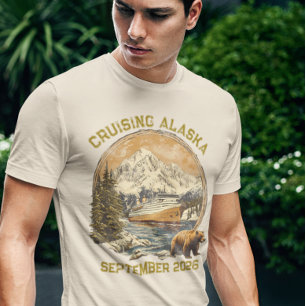 Kreuzfahrt Alaska Retro Not leidendes Schiff Einsc T-Shirt