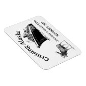 Kreuzfahrt Alaska Schiff und Elch Magnet (Rechte Seite)