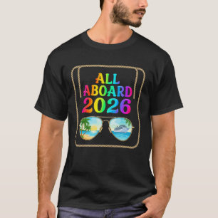 Kreuzfahrt Alle An Bord Passende Familie Kreuzfahr T-Shirt