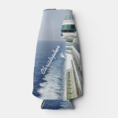 Kreuzfahrt auf der Balkonbahn Personalisiert Flaschenkühler (Vorderseite)