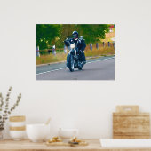 Kreuzfahrt Biker Highway Reiten Kunstgiesserei Poster (Küche)