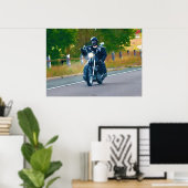 Kreuzfahrt Biker Highway Reiten Kunstgiesserei Poster (Heimbüro)