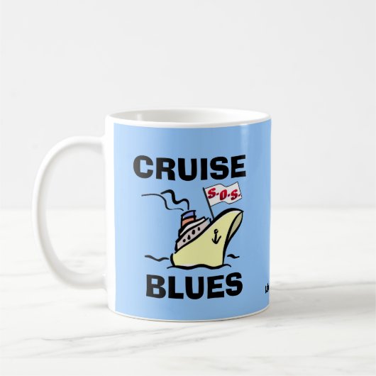 Kreuzfahrt-Blues - KarnevalSplendor Kaffeetasse (Links)