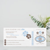 Kreuzfahrt Boarding Hochzeit Einladung (Stehend Vorderseite)