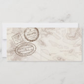 Kreuzfahrt Boarding Pass Reisen Hochzeit Einladung (Rückseite)