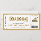 Kreuzfahrt Boarding Pass Ticket Gutschein (Vorderseite)