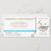 Kreuzfahrt Boarding Save the Date Design (Vorderseite)