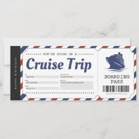 Kreuzfahrt Bordkarte Urlaubsticket Geschenkgutsche
